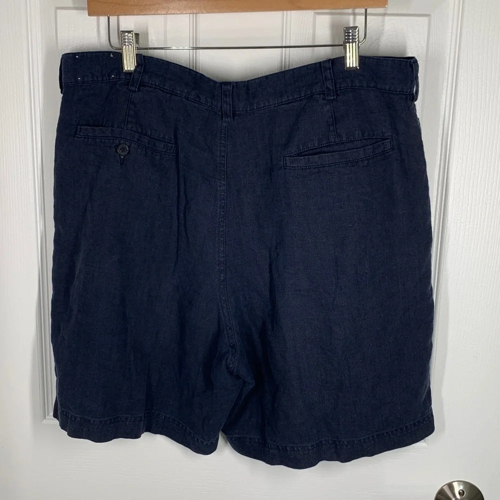 J crew linen shorts with pleated front size 36